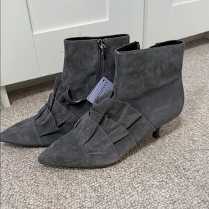 Chic Gray Ankle Booties